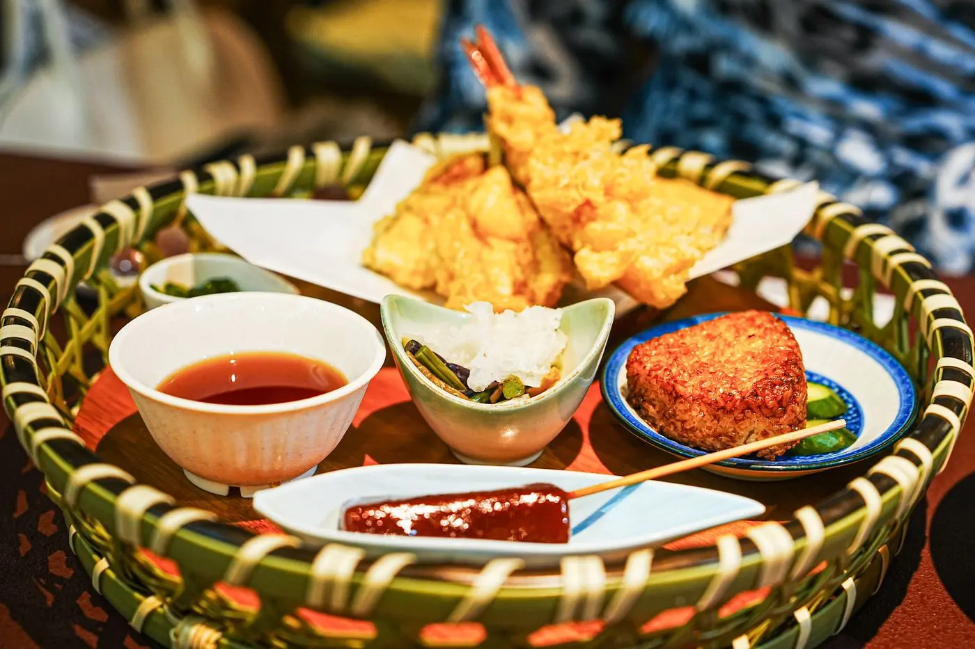 Tempura and soba at a local restaurant