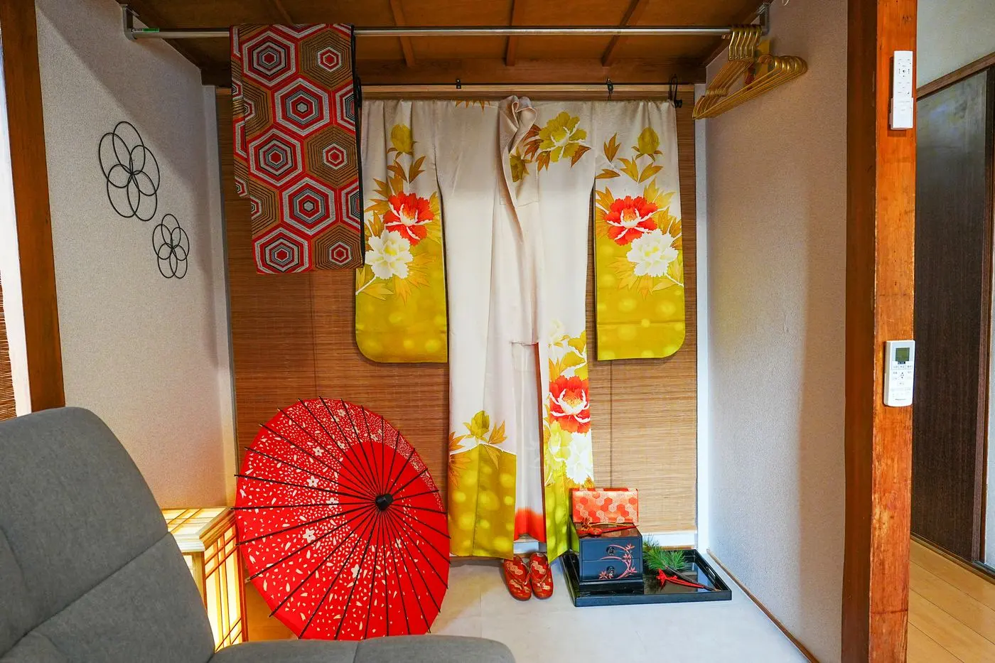 The photo space in the living room