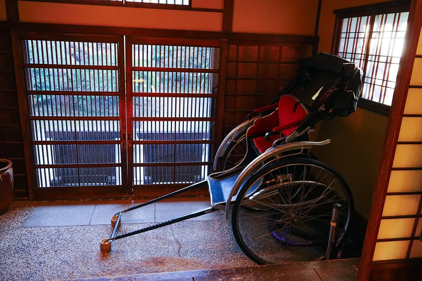 A rickshaw at Yamamoto-tei